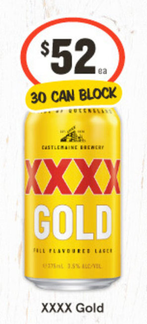 XXXX Gold 30 CAN BLOCK