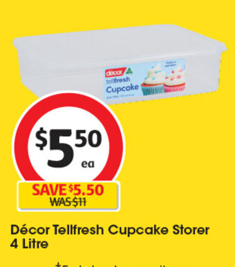 Coles Décor Tellfresh Cupcake Storer 4 Litre offer