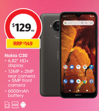 Coles Nokia C30 offer