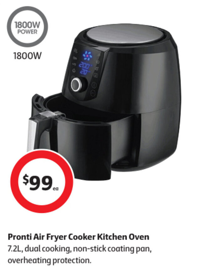 Pronti Air Fryer Cooker Kitchen Oven offer at Coles
