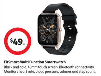 Coles FitSmart Multi Function Smartwatch offer