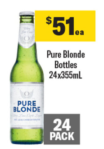 Pure Blonde Bottles 24x355mL