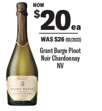 Coles Grant Burge Pinot Noir Chardonnay NV offer