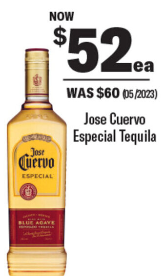 Coles Jose Cuervo Especial Tequila offer