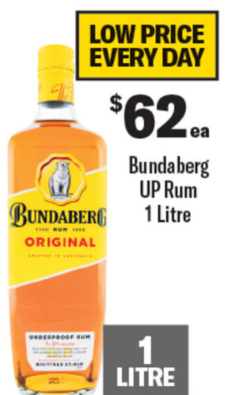 Coles Bundaberg UP Rum 1 Litre offer
