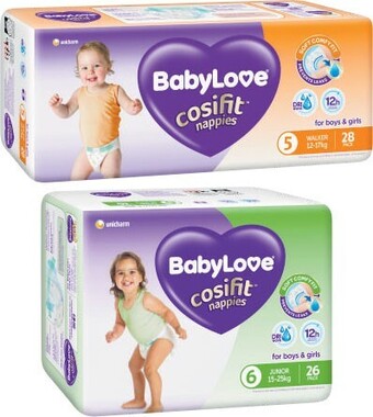 Coles BabyLove Nappies 26 Pack-48 Pack offer