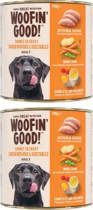 Coles Woofinu2019 Good Dog Food 720g offer