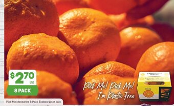Foodland Pick Me Mandarins 8 Pack Ecobox offer