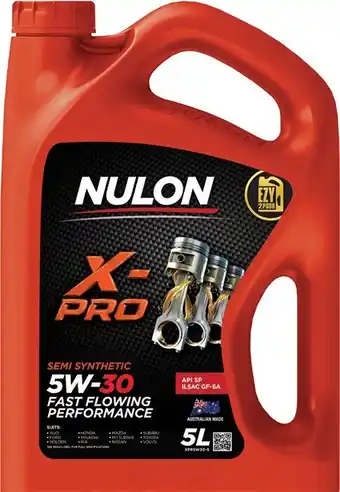SuperCheap Auto Nulon x-pro fast flowing semi synthetic engine oil offer