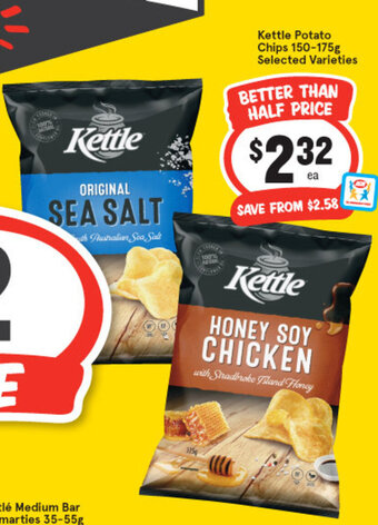 IGA Kettle Potato Chips 150-175g offer