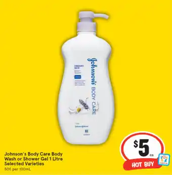 IGA Johnson's Body Care Body Waash or Shower Gel 1L offer