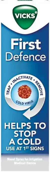 Soul Pattinson Chemist Vicks first defence nasal spray 15ml offer