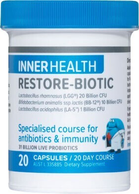 Inner health restore-biotic 20 capsules
