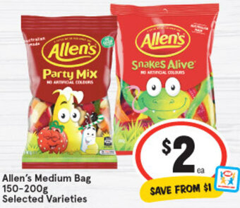 IGA Allen's Medium Bag 150-200g offer
