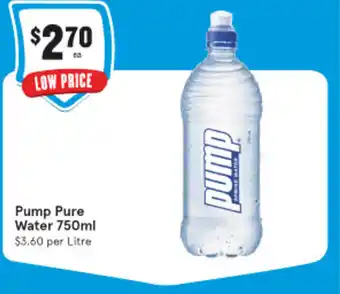 IGA Pump Pure Water 750ml offer
