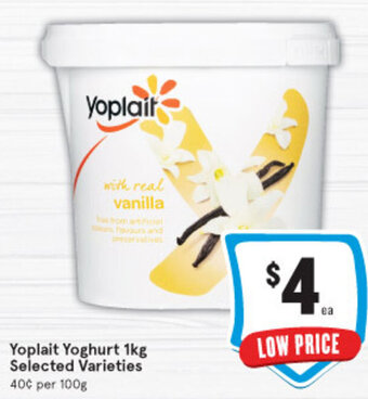 IGA Yoplait Yoghurt 1kg offer