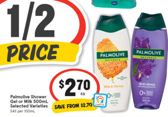 Palmolive Shower Gel or Milk 500ml