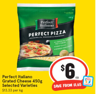 IGA Perfect Italiano Grated cheese 450g offer
