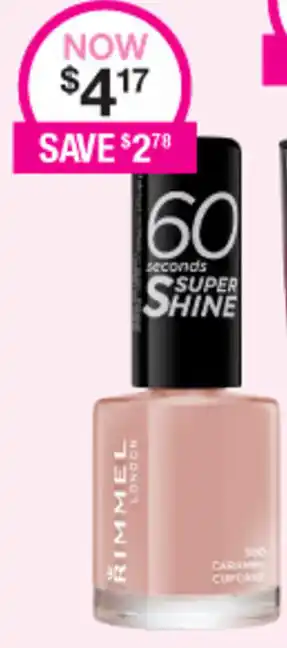 Priceline Rimmel London 60 Seconds Super Shine offer