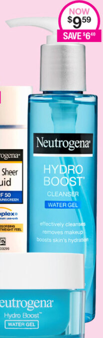 Priceline Neutrogena Hydro Boost Cleanser Water Gel offer