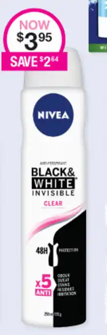 Priceline Nivea Black & White Invisible Clear offer