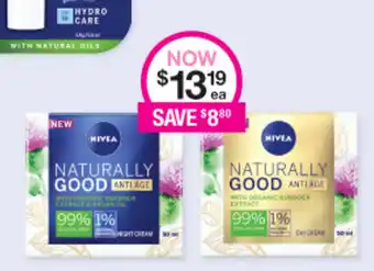 Priceline Nivea Good Naturally Anti Age offer