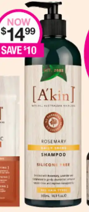 A'Kin Rose Mary Shampoo