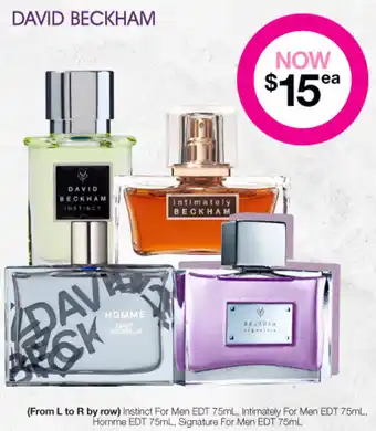 Priceline Instinct For Men EDT 75ml, Intimately For Men EDT 75ml, Homme EDT 75ml, Signature For Men EDT 75ml offer