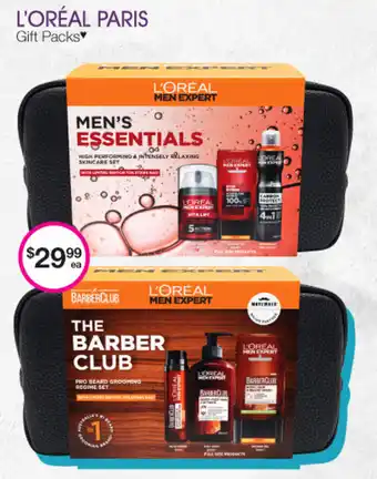 Priceline L'Oréal Paris Men's Essentials/ The Barber Club offer