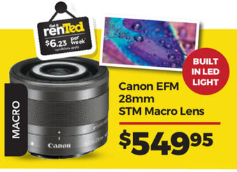 Teds Cameras Canon EFM 28mm STM Macro Lens offer