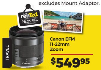 Teds Cameras Canon EFM 11-22mm Zoom offer