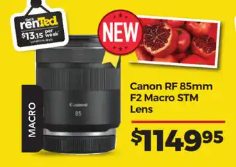 Teds Cameras Canon RF 85mm F2 Macro STM Lens offer