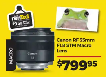 Teds Cameras Canon RF 35mm F1.8 STM Macro Lens offer