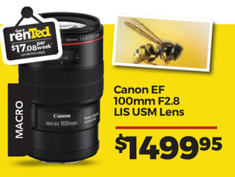 Canon EF 100mm F2.8 LIS USM Lens