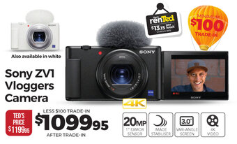 Teds Cameras Sony ZV1 Vloggers Camera offer
