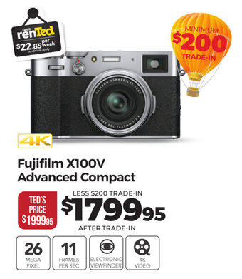 Teds Cameras Fujifilm X100V Advanced Compact offer