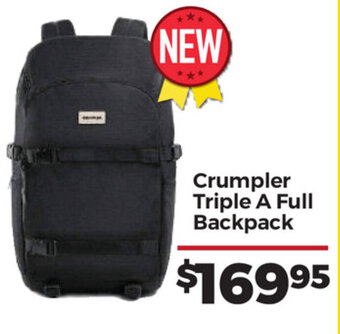 Teds Cameras Crumpler Triple A Full Backpack offer
