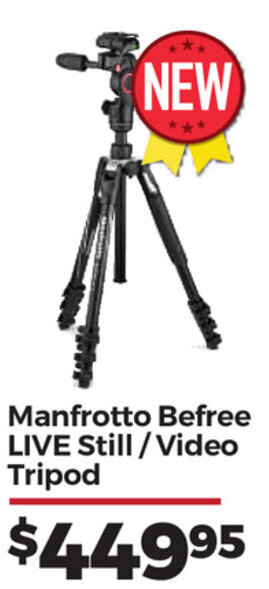 Teds Cameras Manfrotto Befree LIVE Still / Video Tripod offer