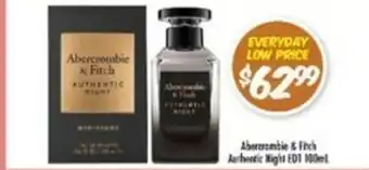 Abercrombie & Fitch Authentic Night EDT 100mL