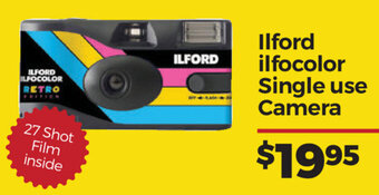 Teds Cameras Ilford ilfocolor Single Use Camera offer