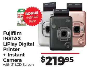 Teds Cameras Fujifilm INSTAX LiPlay Digital Printer + Instant Camera with 2" LCD Screen offer