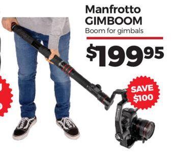 Teds Cameras Manfrotto GIMBOOM offer