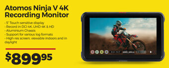 Teds Cameras Atomos Ninja V 4K Recording Monitor offer
