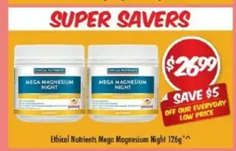 Ethical Nutrients Mega Magnesium Night 126g