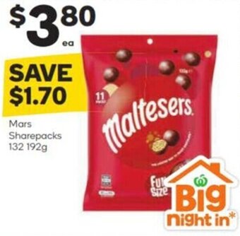 Woolworths Mars Sharepacks 132 192g offer