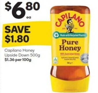 Woolworths Capilano Honey Upside Down 500g offer