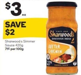 Woolworths Sharwood s Simmer Sauce 420g offer