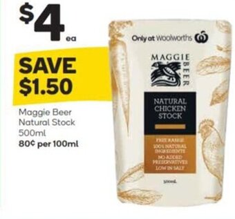 Woolworths Maggie Beer Natural Stock 500ml offer