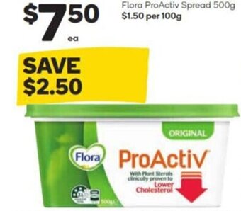 Woolworths Flora ProActiv Spread 500g offer