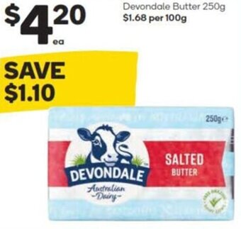Woolworths Devondale Butter 250g offer